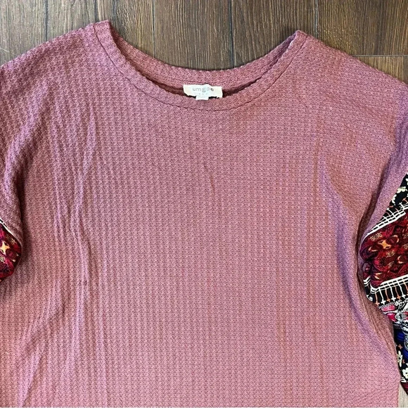 UMGEE waffle knot blouse SZ SM - Picture 3 of 5